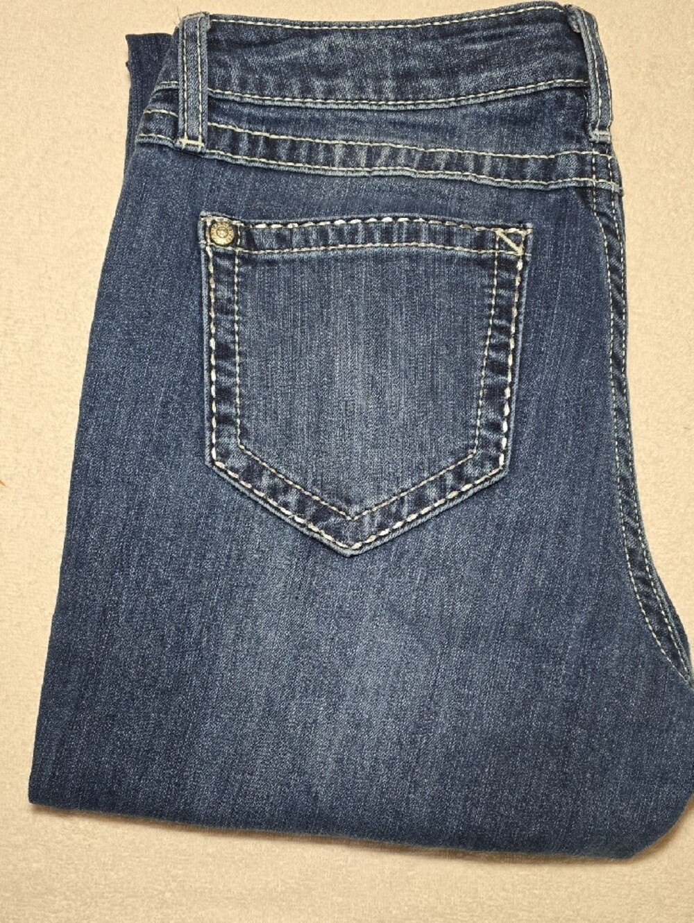 Harley-Davidson Blue Boot Cut Jeans with Wing Embroidery - Picture 2 of 13